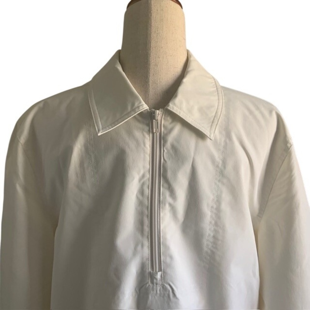Stylus x LaDarius Campbell Men's S NWT Ivory 1/4 Zip Lined Jacket Golf Pockets - Picture 2 of 11